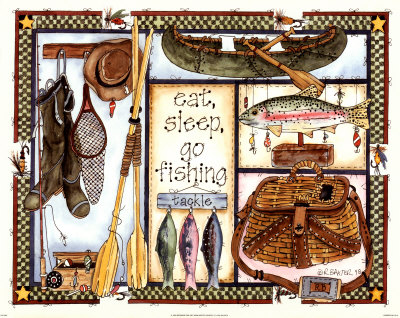 Eat, Sleep, Go Fishing by Reed Baxter Pricing Limited Edition Print image