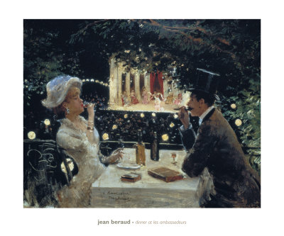 Dinner At Les Ambassadeurs by Jean Béraud Pricing Limited Edition Print image