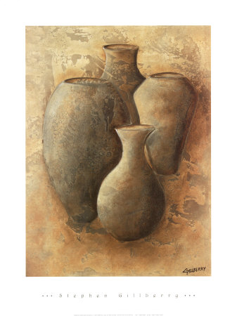 Four Pots by Stephen Gillberry Pricing Limited Edition Print image