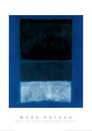 No. 14 (White And Greens In Blue), 1957 by Mark Rothko Pricing Limited Edition Print image