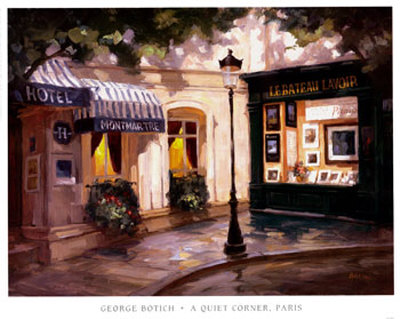 Quiet Corner, Paris by George Botich Pricing Limited Edition Print image