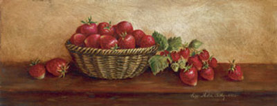 Basketful Of Strawberries by Peggy Thatch Sibley Pricing Limited Edition Print image