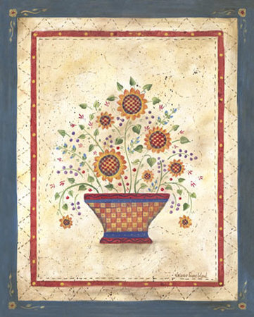 Primitive Florals I by Valerie Wenk Pricing Limited Edition Print image
