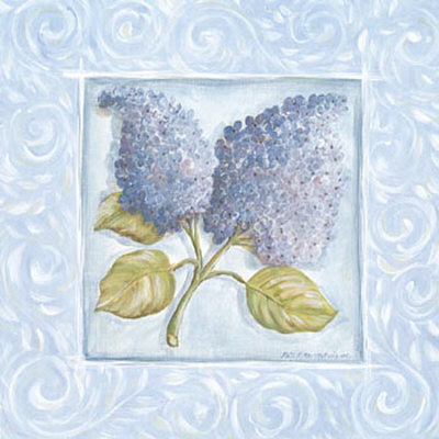 Blue Swirl Lilacs by Kate Mcrostie Pricing Limited Edition Print image
