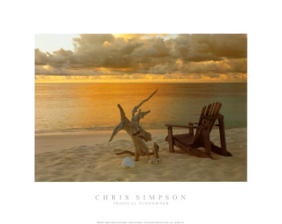 Tropical Sundowner by Chris Simpson Pricing Limited Edition Print image