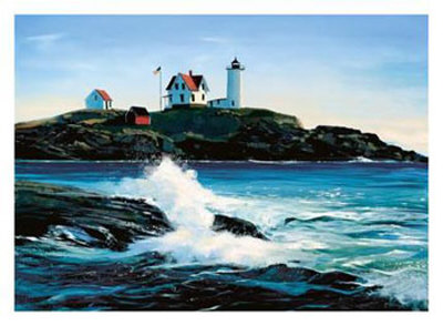 York Lighthouse by Sally Caldwell-Fisher Pricing Limited Edition Print image
