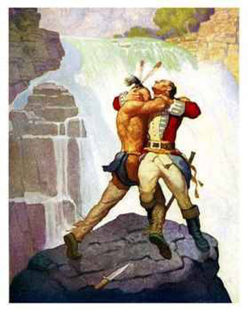 Battle Of Glen Falls by Newell Convers Wyeth Pricing Limited Edition Print image