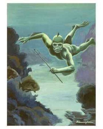 Homo Aquaticus by Lloyd Birmingham Pricing Limited Edition Print image