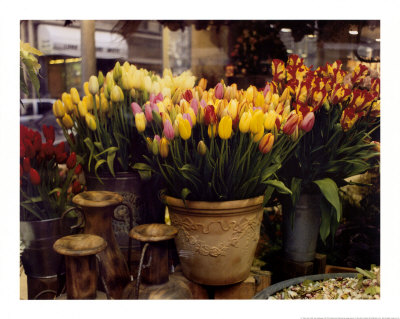 Tulips, Paris by Zeny Cieslikowski Pricing Limited Edition Print image