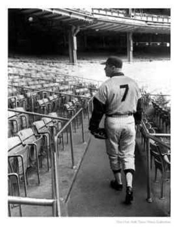 Mickey Mantle At Yankee Stadium, 1963 by Larry Morris Pricing Limited Edition Print image