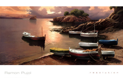 Reflections At Dusk by Ramon Pujol Pricing Limited Edition Print image