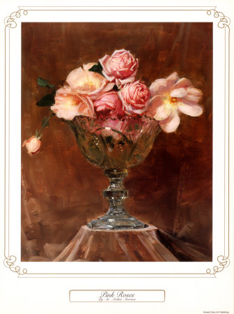 Pink Roses by Arthur Streeton Pricing Limited Edition Print image