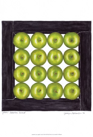 Green Apples Cubed by Jennifer Goldberger Pricing Limited Edition Print image