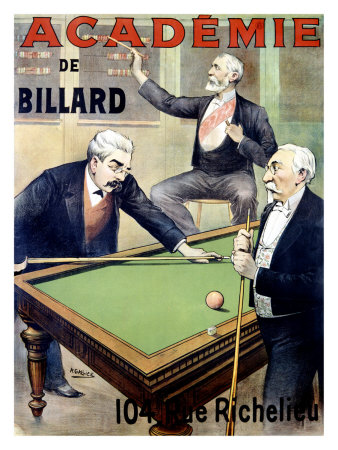 Academie De Billard by A. Gallice Pricing Limited Edition Print image