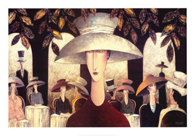 Lady In A Cafe by Danny Mcbride Pricing Limited Edition Print image