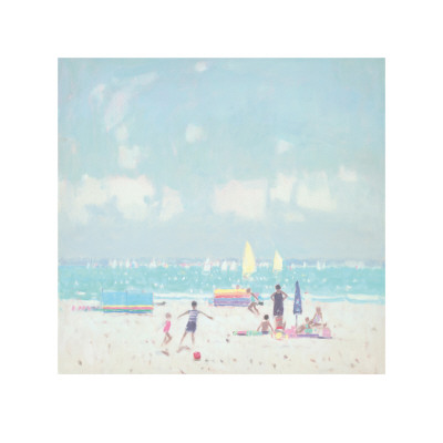 Beach Football by Stephen Brown Pricing Limited Edition Print image
