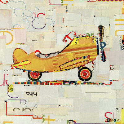 Yellow Airplane by Danny O. Pricing Limited Edition Print image