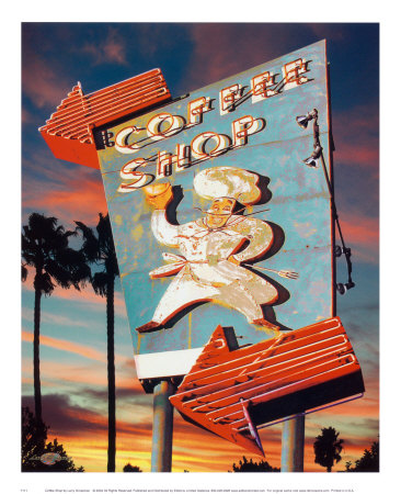 Coffee Shop by Larry Grossman Pricing Limited Edition Print image