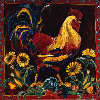 Rooster Rustic by Suzanne Etienne Pricing Limited Edition Print image