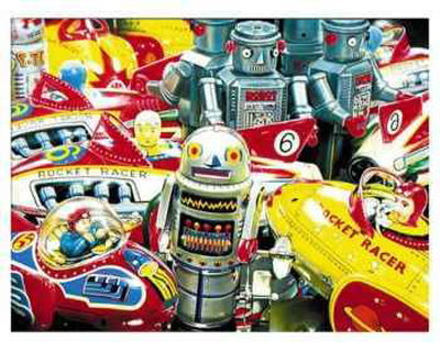 Space Toys by Cesar Santander Pricing Limited Edition Print image