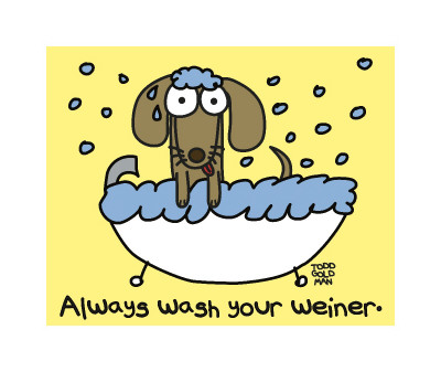 Wash Your Weiner by Todd Goldman Pricing Limited Edition Print image