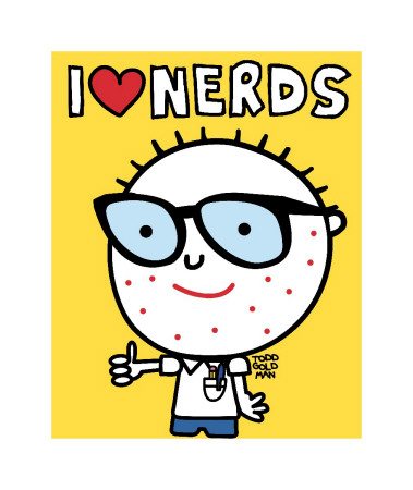 I Love Nerds by Todd Goldman Pricing Limited Edition Print image