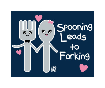 Spooning Forking by Todd Goldman Pricing Limited Edition Print image