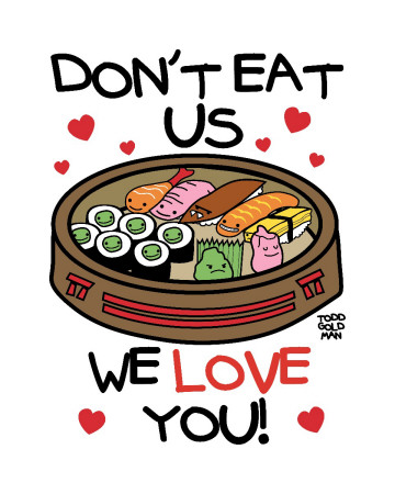 Don’T Eat Us Sushi by Todd Goldman Pricing Limited Edition Print image