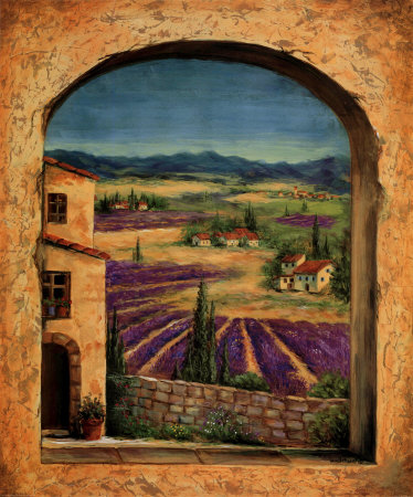 Lavender Fields Of Provence I by Marilyn Bast Dunlap Pricing Limited Edition Print image