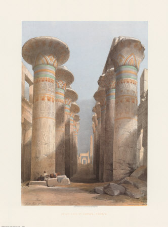 Egypt, Great Hall, Karnac by David Roberts Pricing Limited Edition Print image