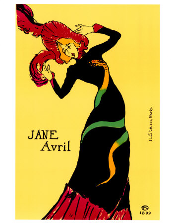 Jane Avril, 1899 by Henri De Toulouse-Lautrec Pricing Limited Edition Print image