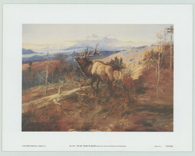 The Elk by Charles Marion Russell Pricing Limited Edition Print image
