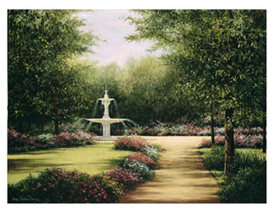 Park Fountain by Lene Alston Casey Pricing Limited Edition Print image