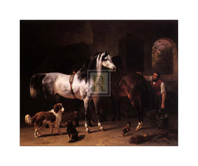 Grooming The Horses by Wouterus Verschuur Pricing Limited Edition Print image