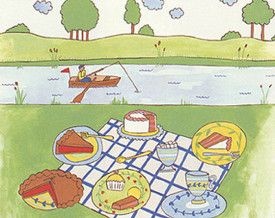 Lakeside Picnic by Lorraine Cook Pricing Limited Edition Print image