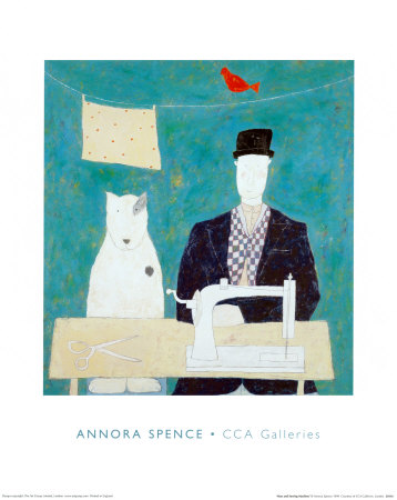 Man And Sewing Machine by Annora Spence Pricing Limited Edition Print image