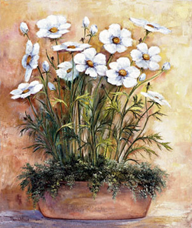 White Anemones In Bowl by Rian Withaar Pricing Limited Edition Print image