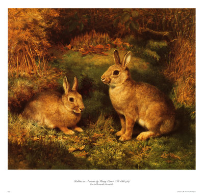 Rabbits In Autumn by Samuel James Carter Pricing Limited Edition Print image
