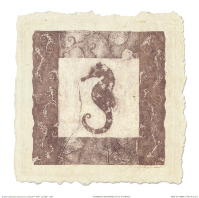 Caribbean Seahorse by Gretchen Shannon Pricing Limited Edition Print image