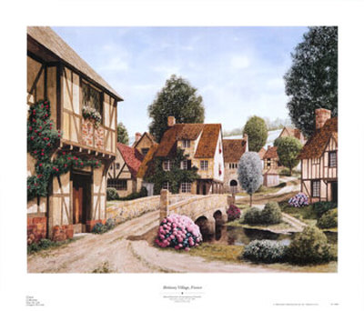 Brittany Village France by Michael Duvoisin Pricing Limited Edition Print image