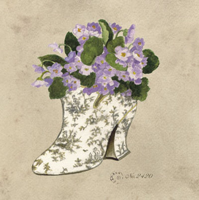 Beige Toile Shoe by Consuelo Gamboa Pricing Limited Edition Print image