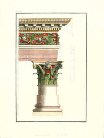 Detail, Column And Cornice Iv by Giovanni Battista Borra Pricing Limited Edition Print image
