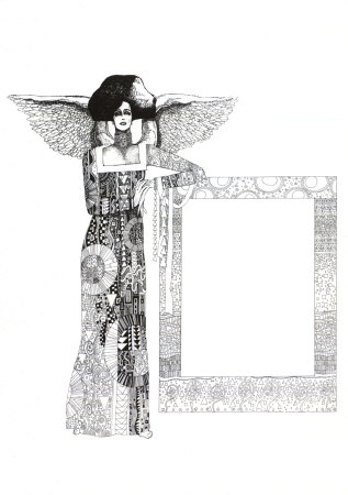 Klimt Angel by Nicholas Cann Pricing Limited Edition Print image