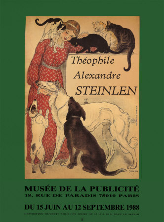 Cats And Dogs by Theophile Alexandre Steinlen Pricing Limited Edition Print image