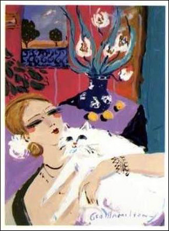 Whimsey Cat by George Hamilton Pricing Limited Edition Print image