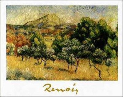Le Mont Sainte Victoire by Pierre-Auguste Renoir Pricing Limited Edition Print image
