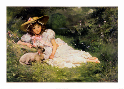 Girl With Her Pet by Dampler Pricing Limited Edition Print image