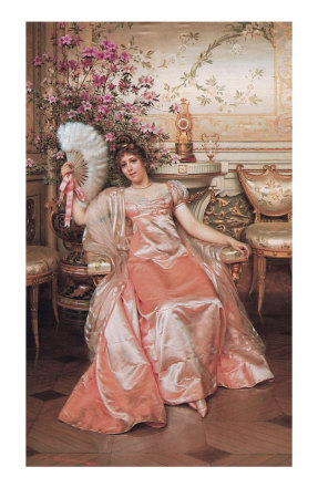 Lady With The Fan by Joseph Frederic Charles Soulacroix Pricing Limited Edition Print image