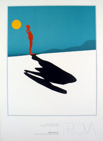 Male Figure And Shadow by Ernest Trova Pricing Limited Edition Print image