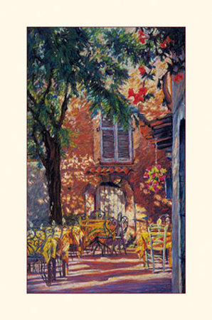 Sun Dappled Patio In Provence by William Manning Pricing Limited Edition Print image